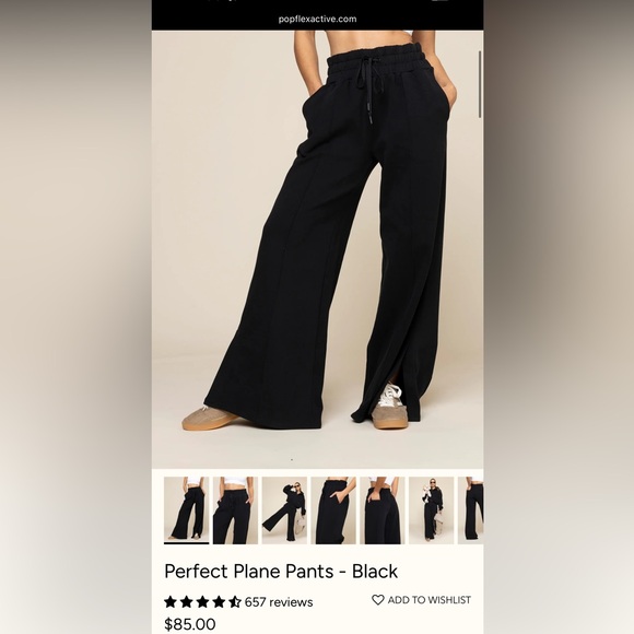 Popflex perfect plane pants black extra petite - Picture 1 of 6